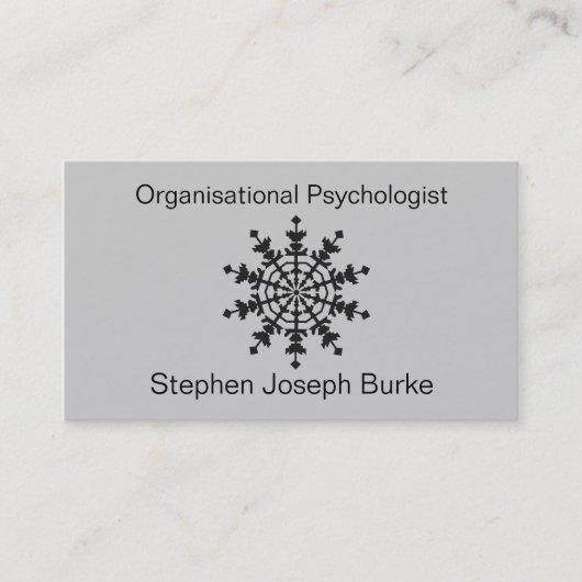 Carte De Visite Psychologue de l'organisation - Stephen Joseph Bur (Devant)