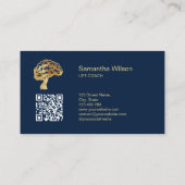 Carte De Visite Psychologue du cerveau Psychiatre Code QR (Dos)