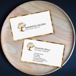 Carte De Visite Psychologue du cerveau Psychiatre de l'entraîneur 