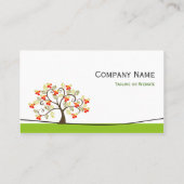 Carte De Visite Psychologue - Élégant Swirl Wish Tree Symbole (Dos)