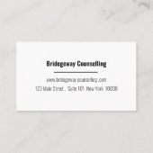 Carte De Visite Psychologue et conseiller (Dos)