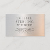 Carte De Visite Psychologue Luxe Métallisé (Devant)