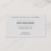 Carte De Visite Psychologue / Neurologue (Dos)