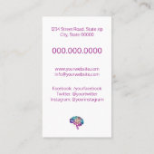 Carte De Visite Psychologue / Neurologue (Dos)