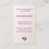 Carte De Visite Psychologue / Neurologue (Dos)