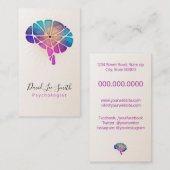 Carte De Visite Psychologue / Neurologue (Devant / Derrière)