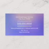 Carte De Visite Psychologue / Neurologue (Dos)