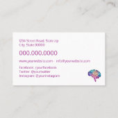 Carte De Visite Psychologue / Neurologue (Dos)