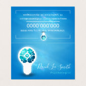 Carte De Visite Psychologue / Neurologue (Extérieur déplié)