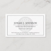 Carte De Visite Psychologue Professionnel De La Santé Mentale | Ce (Devant)