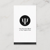 Carte De Visite Psychologue Professionnelle - Psychologie Symbole (Dos)