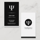 Carte De Visite Psychologue Professionnelle - Psychologie Symbole (Devant / Derrière)