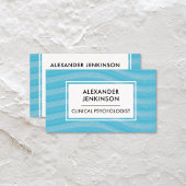 Carte De Visite Psychologue Psychiatre Thérapiste Zen Blue Waves