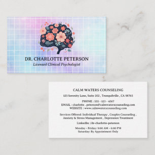 Carte De Visite Psychologue Psychothérapeute Conseiller