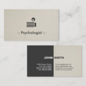 Carte De Visite Psychologue Simple Élégant Professionnel (Devant / Derrière)