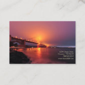 Carte De Visite Psychologue Sunset Sunrise Harbour Bridge (Dos)