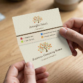 Carte De Visite Psychologue - Symbole d'arbre élégant