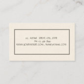 Carte De Visite Psychologue, thérapeute, chic lotus (Dos)