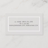 Carte De Visite Psychologue Thérapeutique Zen, Pierres, Orchidée (Dos)