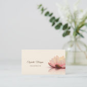 Carte De Visite Psychologue Thérapiste, Chic Lotus, Yoga (Debout devant)