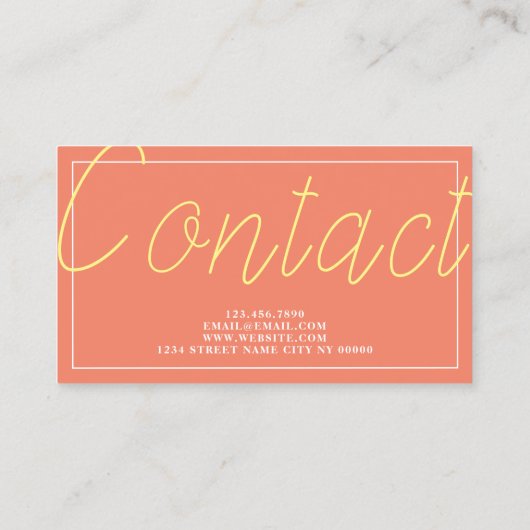 Carte De Visite Psychologue Thérapiste Métal Santé (Dos)