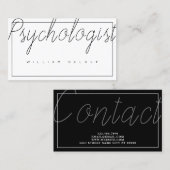 Carte De Visite Psychologue Thérapiste Métal Santé (Devant / Derrière)