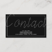 Carte De Visite Psychologue Thérapiste Métal Santé (Dos)