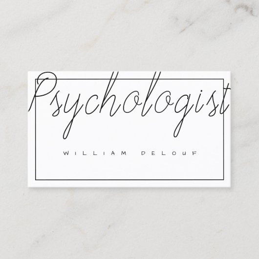 Carte De Visite Psychologue Thérapiste Métal Santé (Devant)