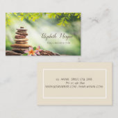 Carte De Visite Psychologue Thérapiste, Pierres, Paysage (Devant / Derrière)