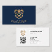 Carte De Visite Psychologue Thérapiste Psychiatre Code QR (Devant / Derrière)