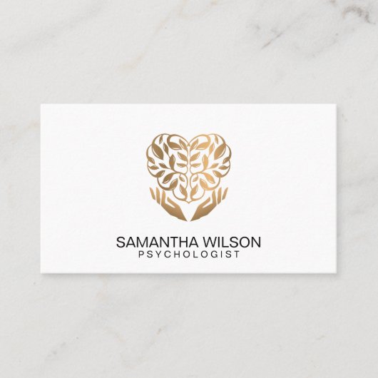 Carte De Visite Psychologue Thérapiste Psychiatre QR Code Busine (Devant)