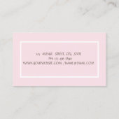 Carte De Visite Psychologue Thérapiste Zen, Lotus Flower (Dos)