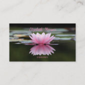 Carte De Visite Psychologue Thérapiste Zen, Lotus Flower (Devant)