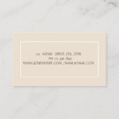 Carte De Visite Psychologue Thérapiste Zen Stones, Fleurs (Dos)