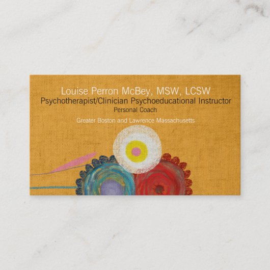 Carte De Visite Psychothérapeute Clinicien Psychoéducatif (Devant)