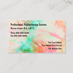 Carte De Visite Psychothérapeute Conception Moderne