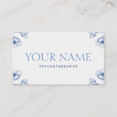 Carte De Visite Psychothérapeute Conseiller familial Elegant Class (Devant)