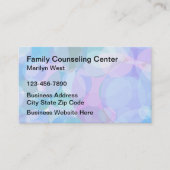 Carte De Visite Psychothérapeute du counseling familial (Devant)