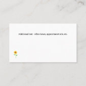 Carte De Visite Psychothérapeute moderne Tournesol (Dos)