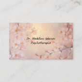 Carte De Visite Psychothérapeute ou psychologue Cherry Blossom (Devant)