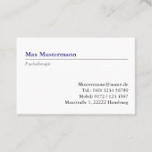 Carte De Visite psychothérapie (Devant)