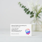 Carte De Visite Psychothérapie du counseling en santé mentale (Debout devant)