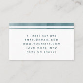 Carte De Visite Psychothérapie par répartition Conseiller classiqu (Dos)