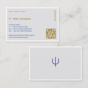 Carte De Visite Psychothérapie Psychologie