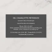 Carte De Visite Psychothérapie Psychologue Moderne (Devant)