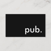 Carte De Visite pub. (Devant)