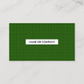 Carte De Visite pub plaid (Dos)