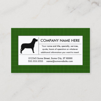 Carte De Visite pub plaid