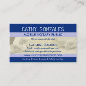 Carte de visite public de notaire mobile (Devant)