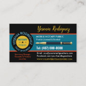 Carte de visite public de notaire mobile (Devant)